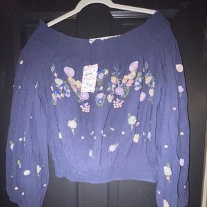 Free People Off the shoulder shirt